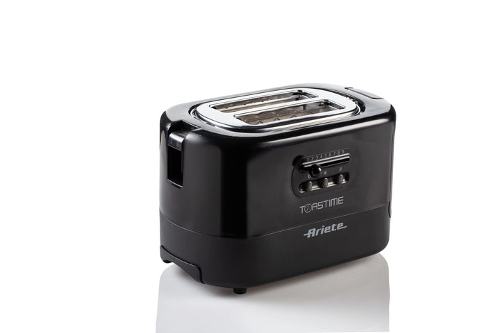 Ariete 159 Toastime Toaster 2 Scheiben mit Zange mit Auftau- und Aufwärmfunktion, 700 W, Edelstahl,
