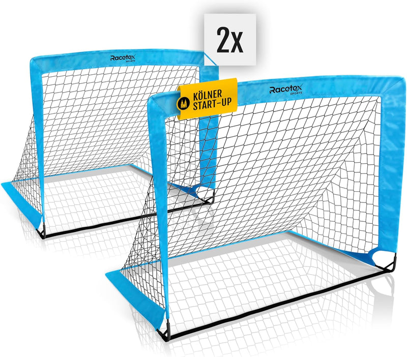 Racetex 2er Fussballtor Kinder Set - Fussball Tore inkl. nützlicher Tasche zum Transportieren - Vers
