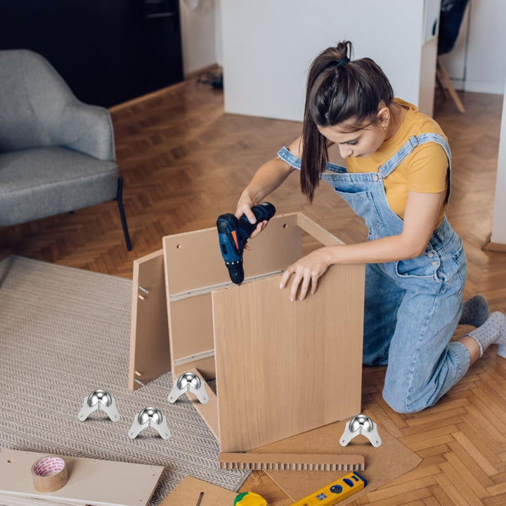 Milisten Metall Kugel Eckenschutz 7X6.5X6 cm Robuster Kantenschutz Für Flugschrank & Aufbewahrungsko