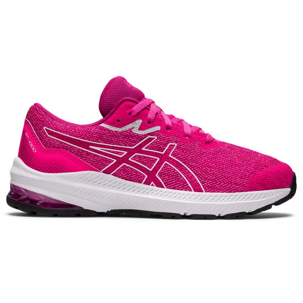 ASICS Unisex Kinder Gt-1000 11 Gs Sneaker 34.5 EU Pink Glo White, 34.5 EU Pink Glo White