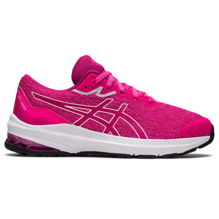 ASICS Unisex Kinder Gt-1000 11 Gs Sneaker 34.5 EU Pink Glo White, 34.5 EU Pink Glo White