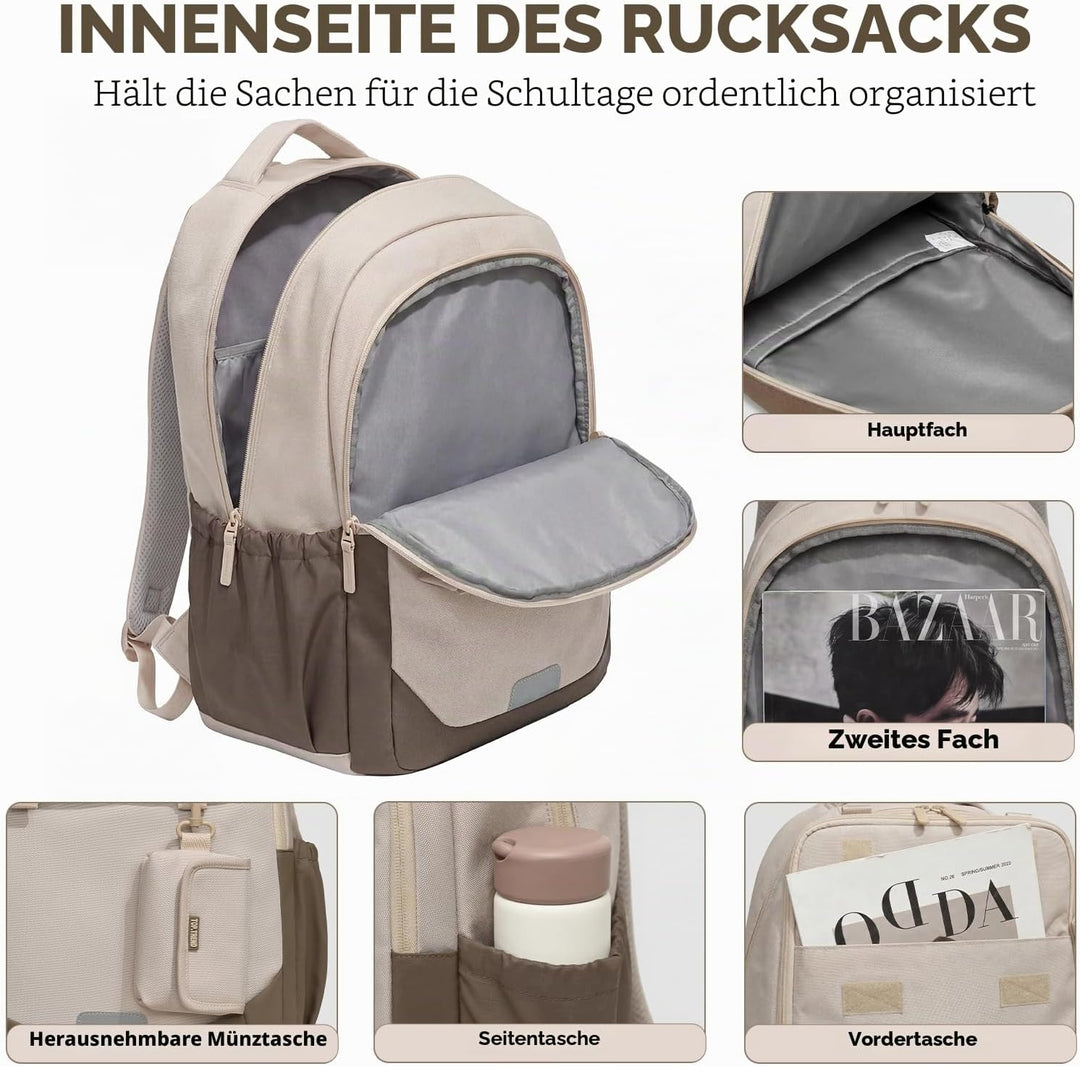 Amythe Schulrucksack Jungen Teenager Grosser Kapazität 30L, Rucksack Schule Gymnasium Oberstufe Schu