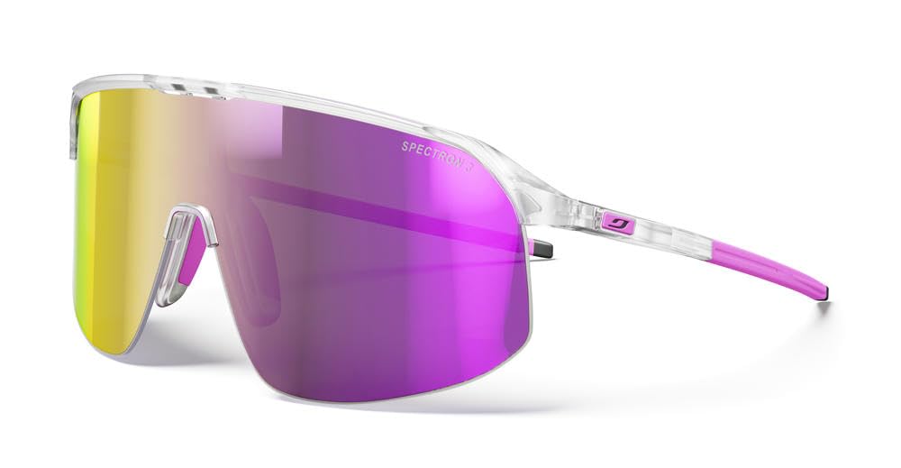 Julbo Damen und Herren DENSITY Sonnenbrille Laufen, Radfahren Einheitsgrösse Kristall / Rosa, Einhei