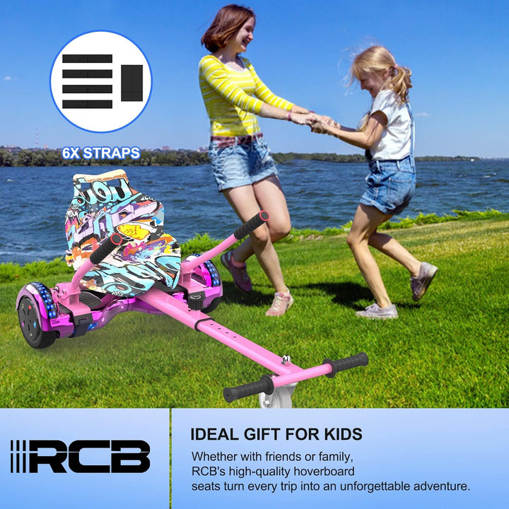 RCB Hoverboard Sitz, Go-Kart Zubehör für Hoverboards, Hoverboard mit Sitz passend für Aller 6.5"-10"