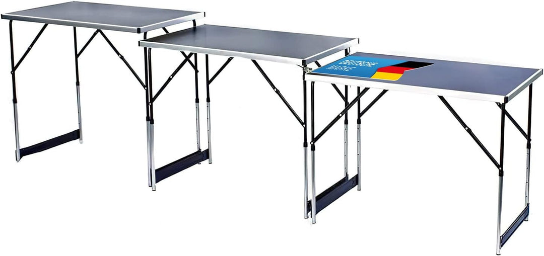 GOODS+GADGETS Klappbarer Multifunktionstisch Mehrzwecktisch Campingtisch Camping-Set Klapptisch Mark