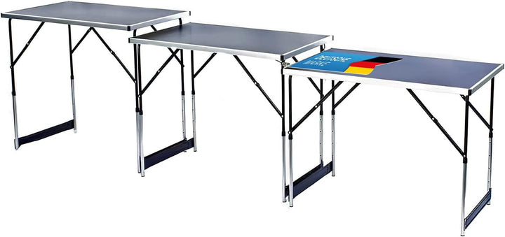 GOODS+GADGETS Klappbarer Multifunktionstisch Mehrzwecktisch Campingtisch Camping-Set Klapptisch Mark