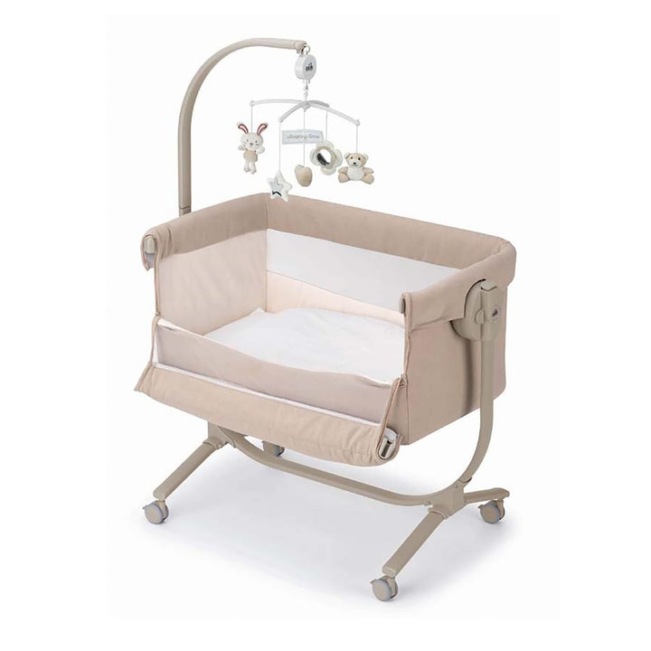 Baby Beistellbett Cullami | Mehr Farben verfügbar | inkl. Wippfunktion | 8-fach höhenverstellbar, Fa