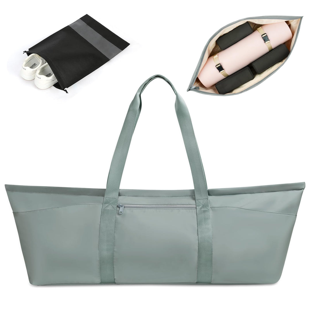 Sporttasche Damen, Gross Yogatasche, Yogamatte Tasche, Sporttasche Damen mit Nassfach & Schuhtasche,