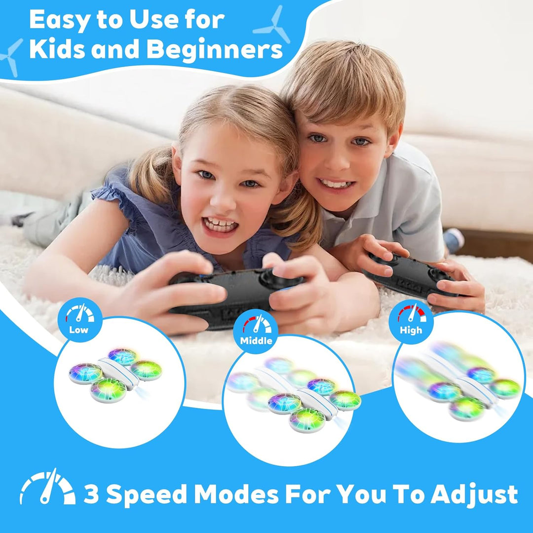 RC Drohne für Kinder und Anfänger, Mini Quadcopter mit LED-Lichtern und 3D-Flips, einfach zu fliegen