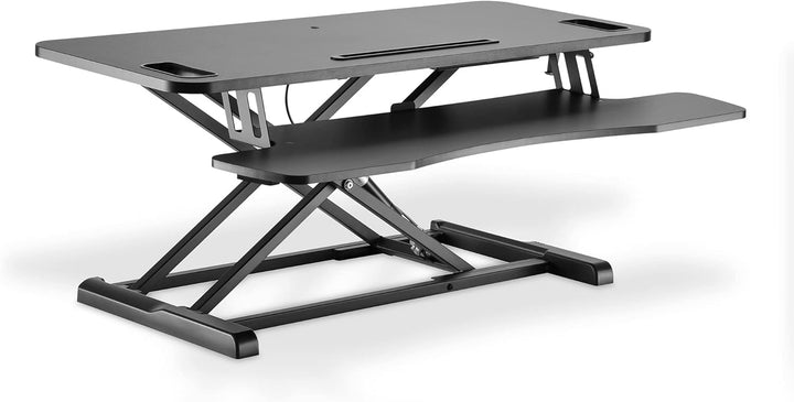 DIGITUS DA-90380-1 Höhenverstellbarer Sitz/Steh Arbeitsplatz, Schwarz