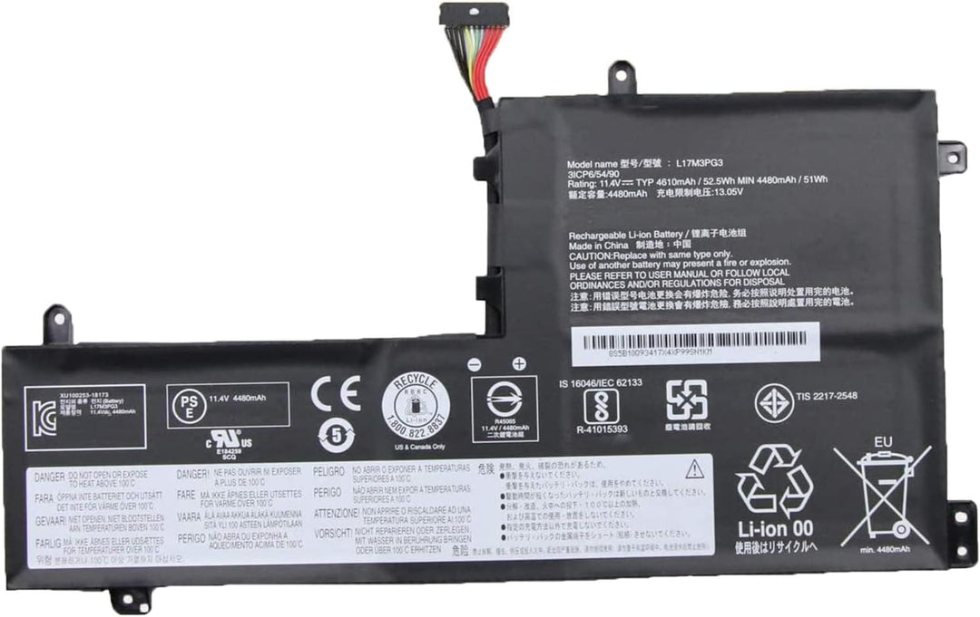 L17M3PG3 L17C3PG1 L17L3PG1 L17M3PG1 Laptop-Akku-Ersatz für Lenovo Legion Y530-15ICH Y7000 2019 1050