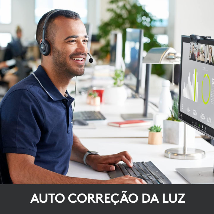 Logitech C270 Webcam (720p Videoqualität) schwarz