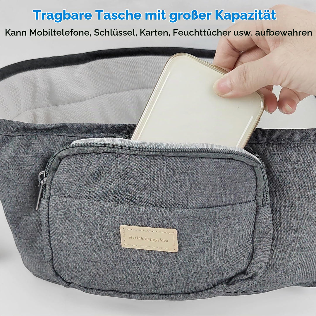Babytrage Neugeborene ab Geburt für 3–36 Monate, Baumwolle Ergonomische Trage Baby mit Hüftsitz, Bab