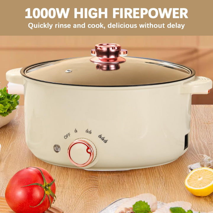 2 Seiten Hot Pot Elektrisch 3.5L Elektrischer Kochtopf 1000W Drei Leistungsanpassungen Antihaft Mult