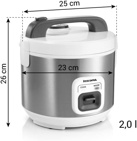 Tescoma GrandCHEF Premium Elektrischer Reiskocher I Antihaft-Innentopf I Automatischer Warmhaltemodu