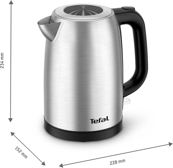 Tefal, Wasserkocher aus Edelstahl, 1,7 l, 2200 W für schnelles Kochen, automatische Abschaltung, sic