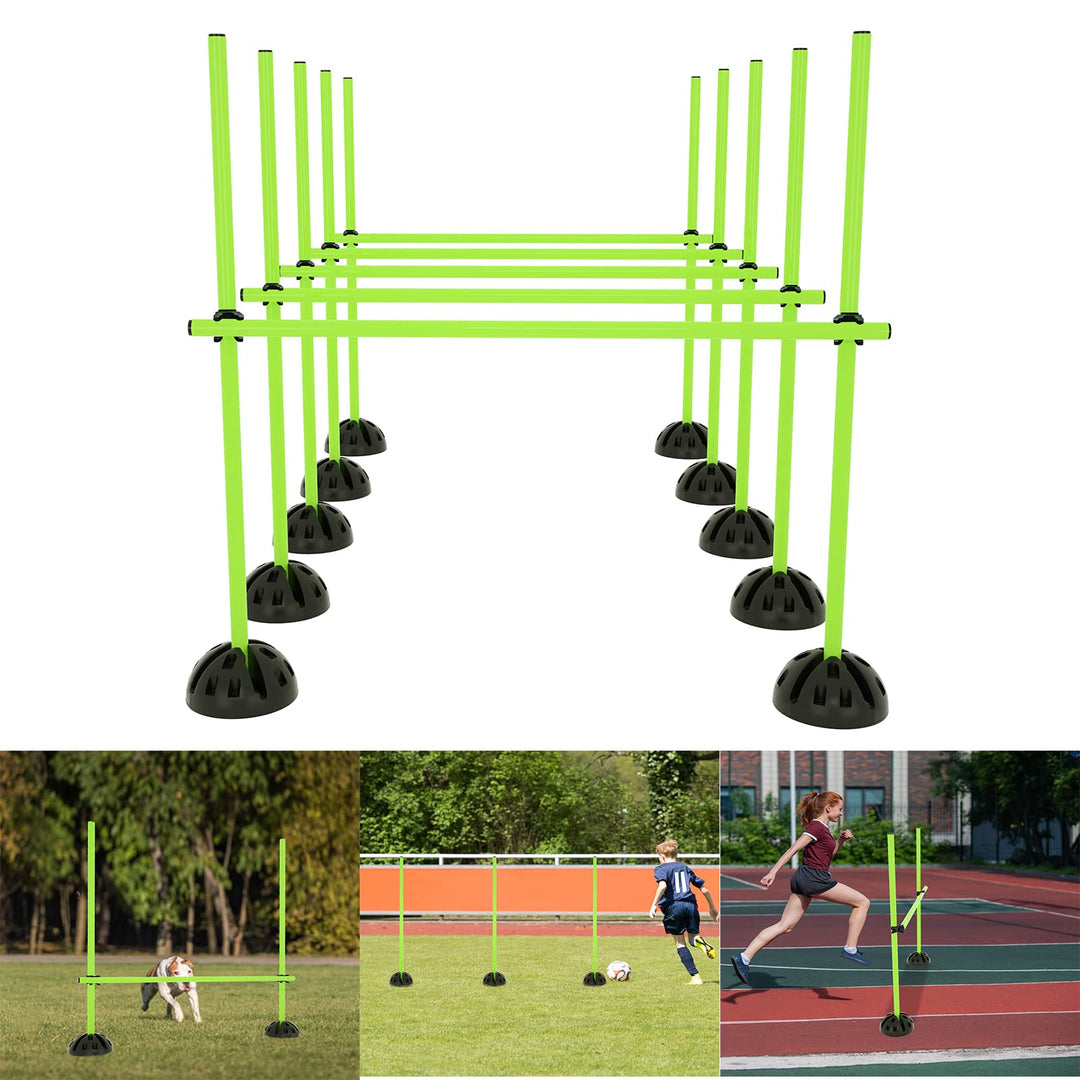 Agility Sprungstangen-Set Trainingsstangen Konditionelles Training Koordinationshürden für Sprungkra