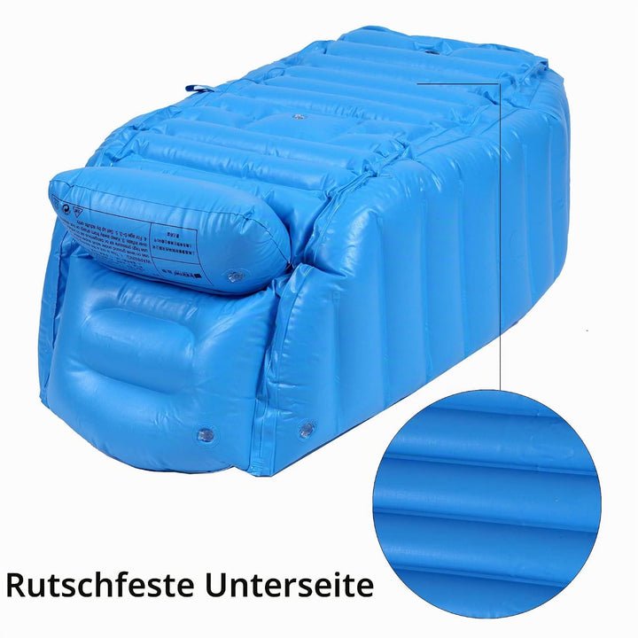 Aufblasbare Badewanne Baby Babybadewanne Babywanne Aufblasbar mit Luftpumpe und Duschhaube für Baby,