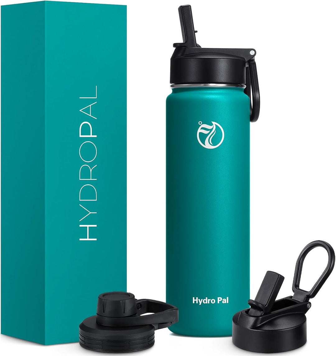 HydroPal Edelstahl Trinkflasche - 750ml, 1L, 1,2L, BPA-Frei, Kohlensäure geeignet, Isolierte flasche