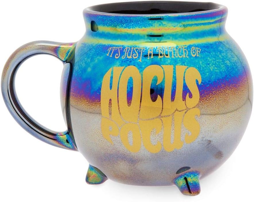 Hocus Pocus Disney-Tasse und Löffel-Set, schillerndes Kessel-Set