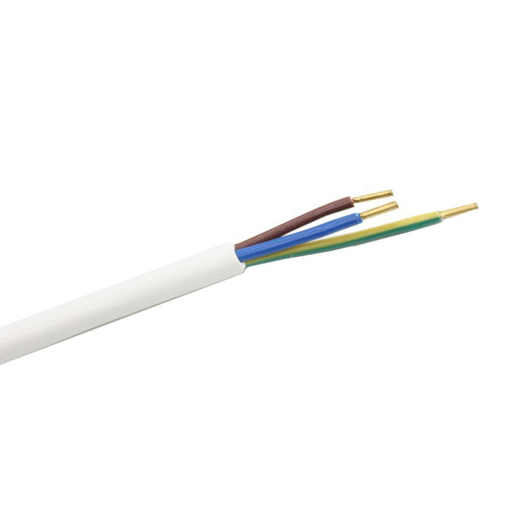 Zuleitung mit Stecker und Schalter 3 Meter Weiss Anschlusskabel Netzkabel Stromkabel mit Schnurzwisc