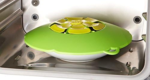 Kochblume L Ø14-24cm | Silikon Überkochschutz | Spritzschutz | Universaldeckel | Premium-Silikon | H