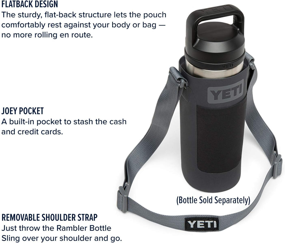 YETI Flaschenschlinge für Rambler-Flaschen Dunkelgrau Small, Fits 18 oz., Dunkelgrau Small, Fits 18