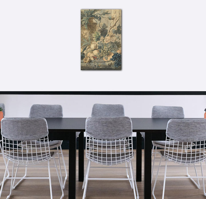 Printed Paintings Leinwand (60x80cm): Jan Van Huysum - Stillleben mit Früchten 60x80 cm, 60x80 cm