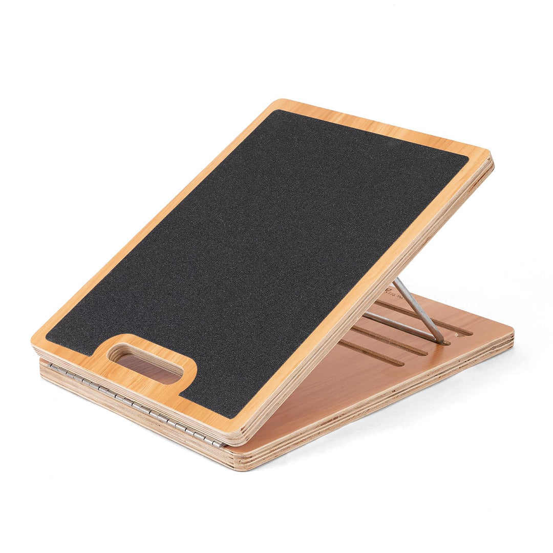 StrongTek Portable Wooden Slant Board mit einstellbarem Schrägbrett und Wadenstrecke, Professionelle