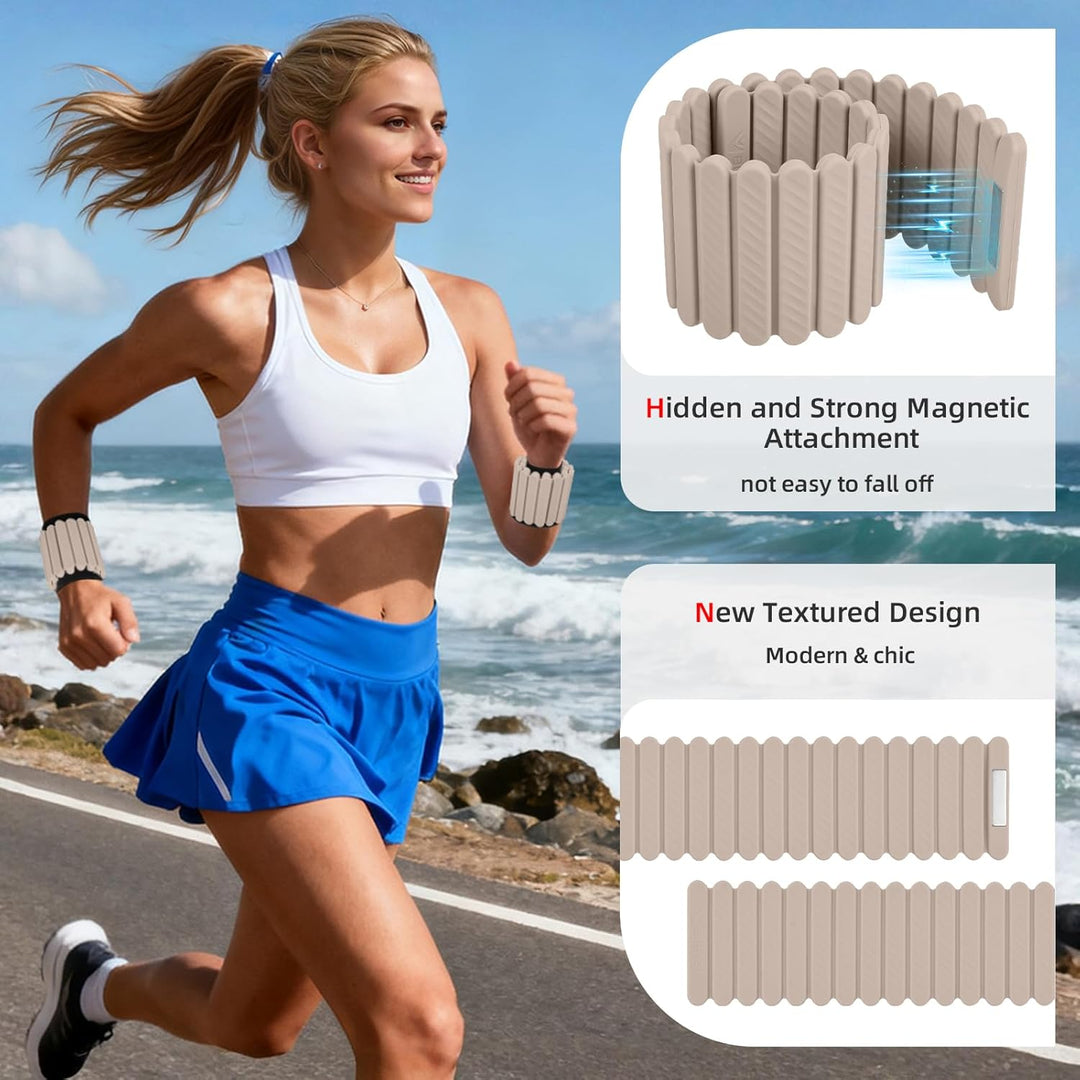 Abahub Magnetische Gewichte Hand Fuss Wrist Ankle Weights Handgelenk Gewichte für Beine und Arme Set