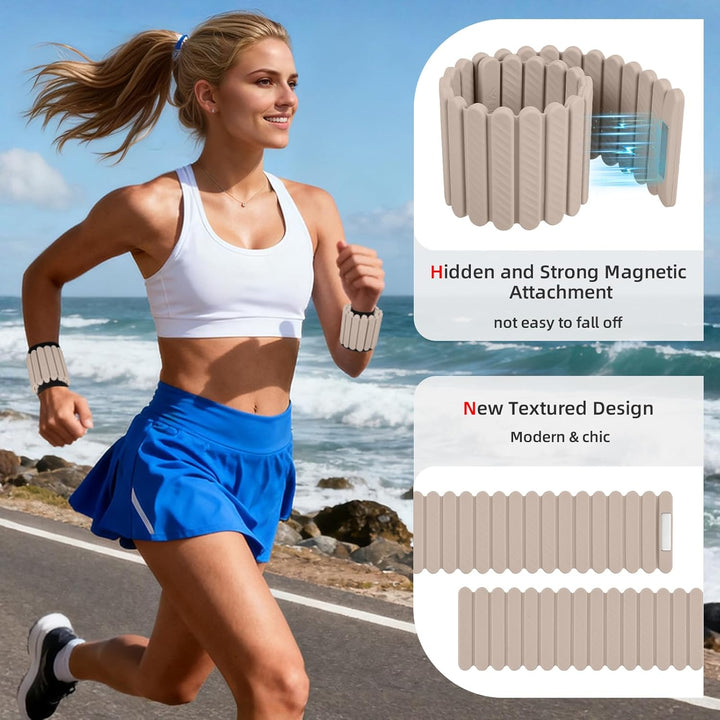 Abahub Magnetische Gewichte Hand Fuss Wrist Ankle Weights Handgelenk Gewichte für Beine und Arme Set