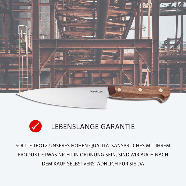 BÖKER SOLINGEN® Cottage-Craft - scharfes Profi Chefmesser klein 16 cm aus Carbonstahl - handgemachte