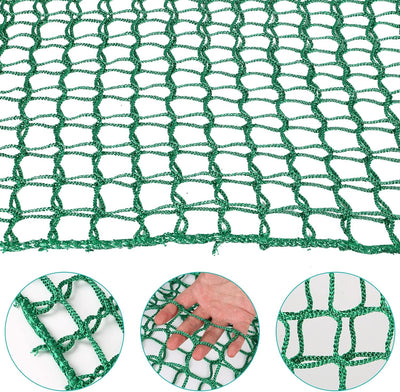 MENAYODA Kletternetz Spielplatz, Schwerlast Doppellagiges Schutznetz Kinder Klettergerüst Schaukel,