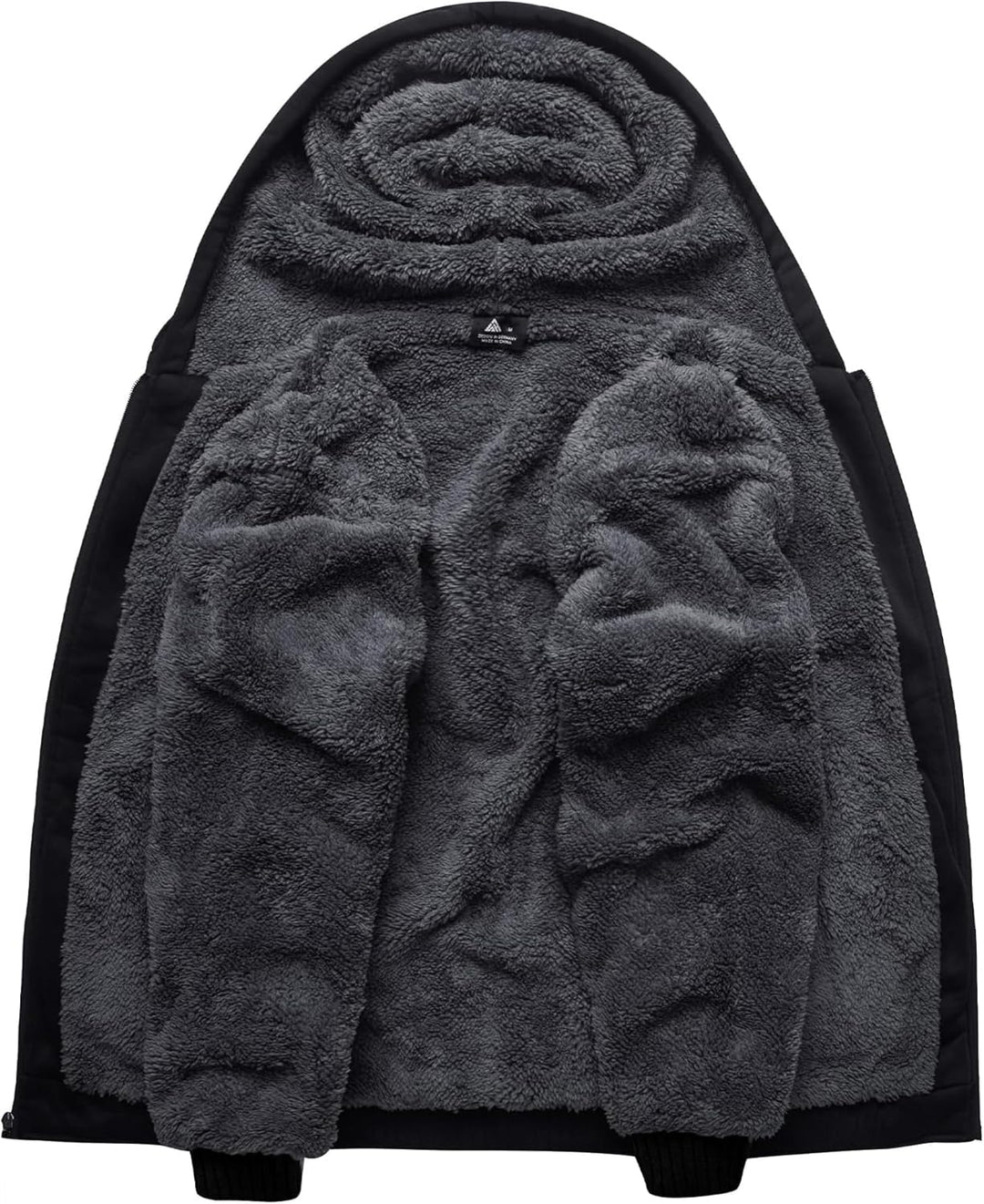 SwissWell Herren Fleecejacke Full Zip Kapuzenjacke Winter Sweatjacke mit Kapuze Gefütterte Hoodie Mä
