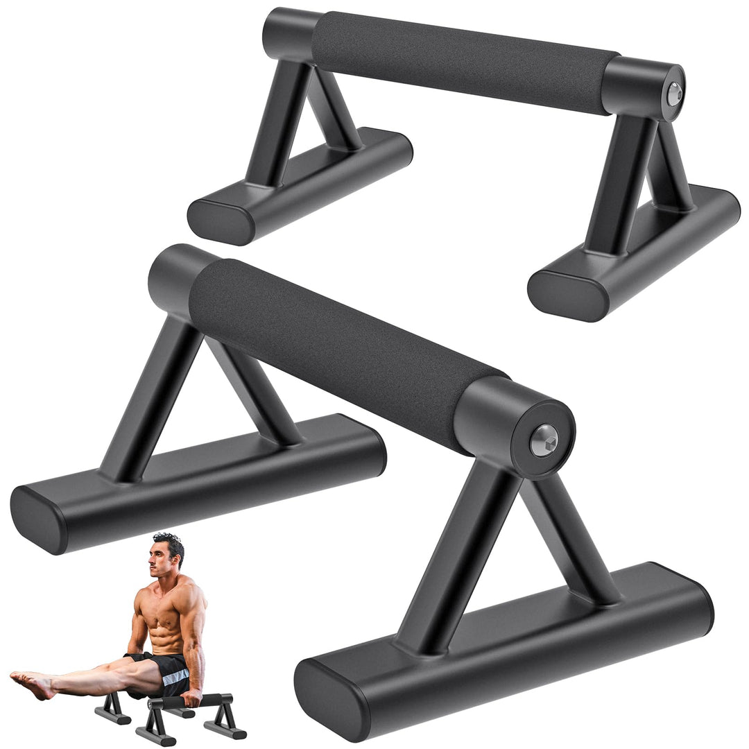 SELEWAERE Calisthenics Equipment Liegestützgriffe - Rutschfest Parallettes Handstand Griffe Robuste