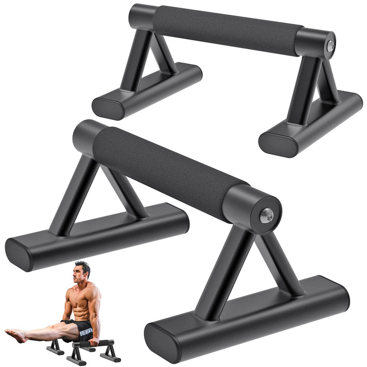 SELEWAERE Calisthenics Equipment Liegestützgriffe - Rutschfest Parallettes Handstand Griffe Robuste
