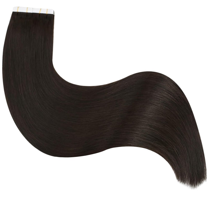 Ugeat 50cm Remy Echthaar Extensions Tapes Braun 50Gramm Hair Extensions Tape Echthaar Haarverlängeru