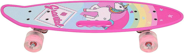 Skateboard Kinder, Komplettboard hochwertige mit LED-Leuchtrollen für ab 4 Jahren Kinder, Jungen, Mä