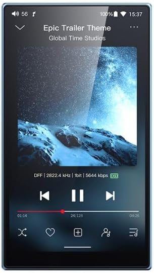 FiiO JM21 Digitaler Audio-Player mit 4 + 64 GB Speicher, Himmelblau, himmelblau