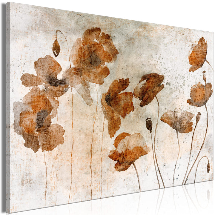 murando - Bilder Mohnblumen 90x60 cm Leinwandbild 1 tlg Kunstdruck modern Wandbilder XXL Wanddekorat