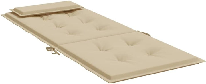 vidaXL Hochlehner Auflage 4 STK., Sitzkissen für Gartenmöbel Hocker Ottomanen, Wasserabweisendes Sit