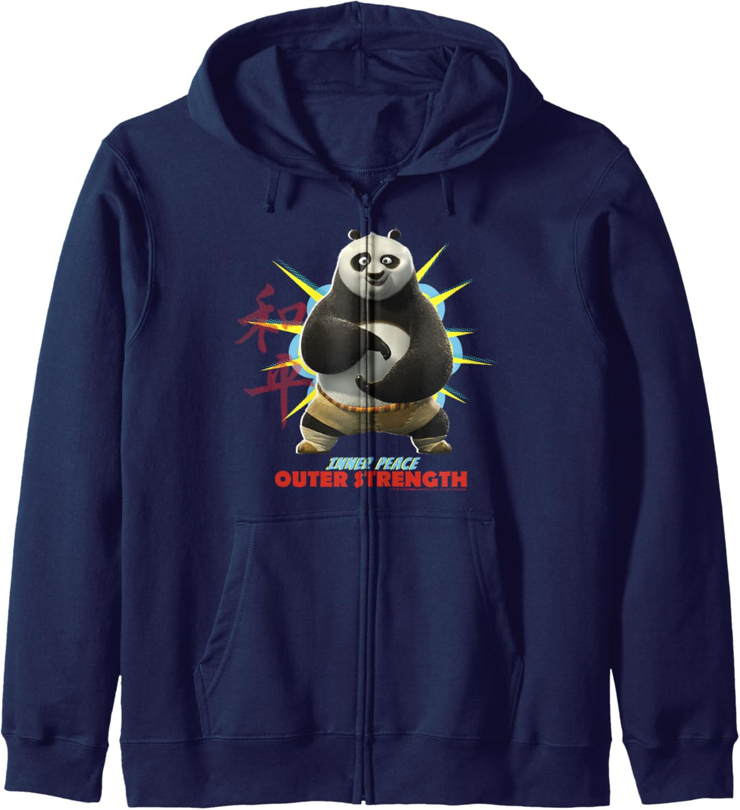 Kung Fu Panda Po Inner Peace Out Strength Portrait Kapuzenjacke