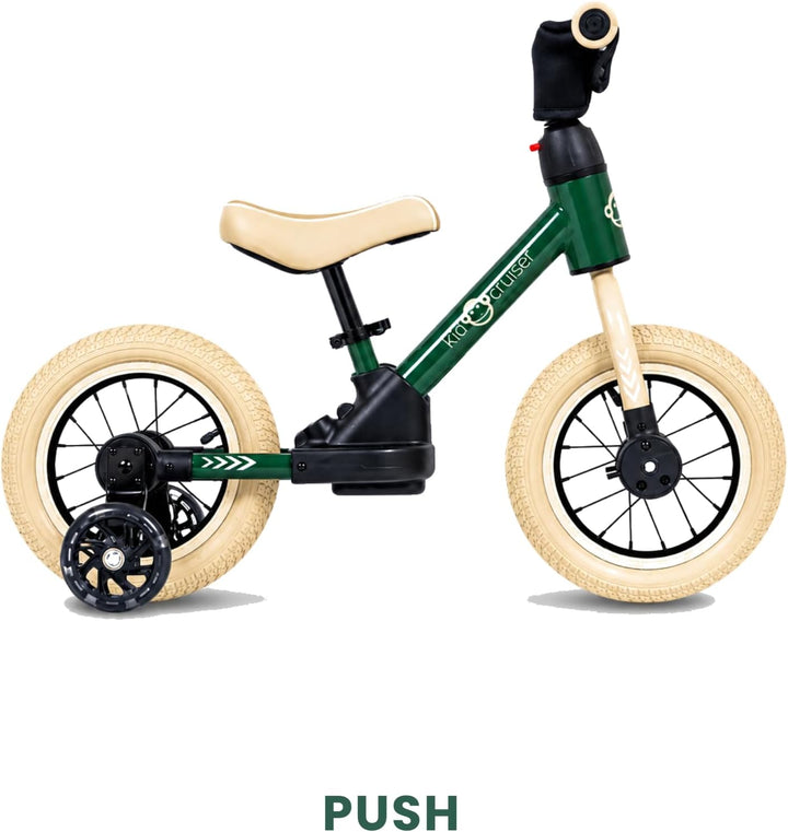 Kidcruiser Pedalplay laufrad ab 2 Jahre, ideal zum Radfahren Lernen, 3‑in‑1 mit LED Stützrädern &amp; Pe