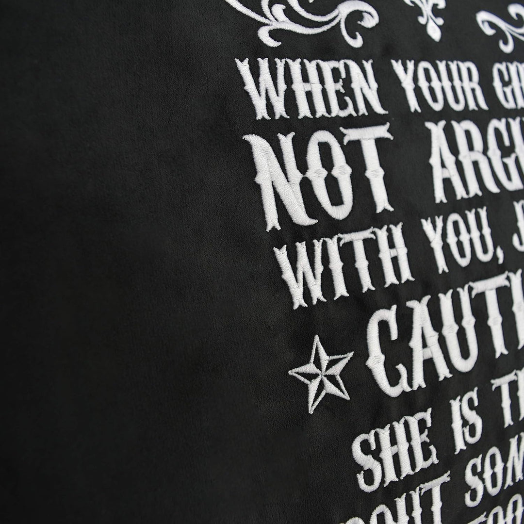 EXPRESS-STICKEREI Lustiges Kissen mit Füllung | Dekokissen mit lustigem Spruch für Freundin/Frau Zie