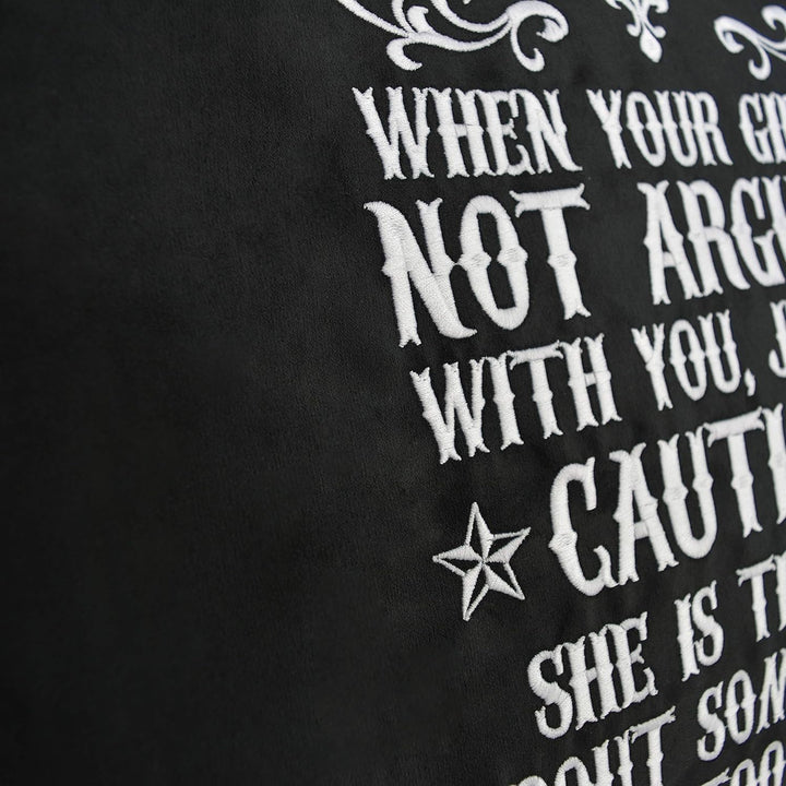 EXPRESS-STICKEREI Lustiges Kissen mit Füllung | Dekokissen mit lustigem Spruch für Freundin/Frau Zie