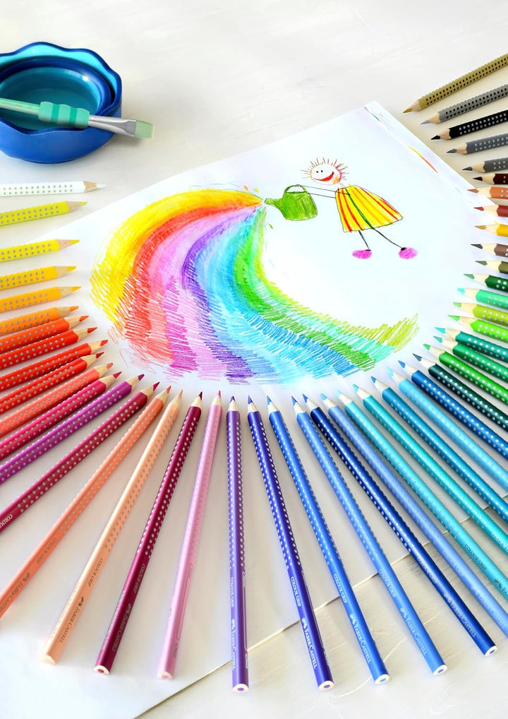 Faber-Castell 112449 - Buntstift Colour Grip 48er Stück Kartonetui 48 stück (1er Pack) 48 Stück, 48