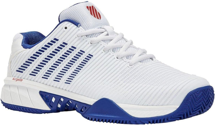 K-Swiss Herren Hypercourt Express Clay Tennisschuhe Sandplatzschuh Weiss - 42.5 EU White Bleu Mars R