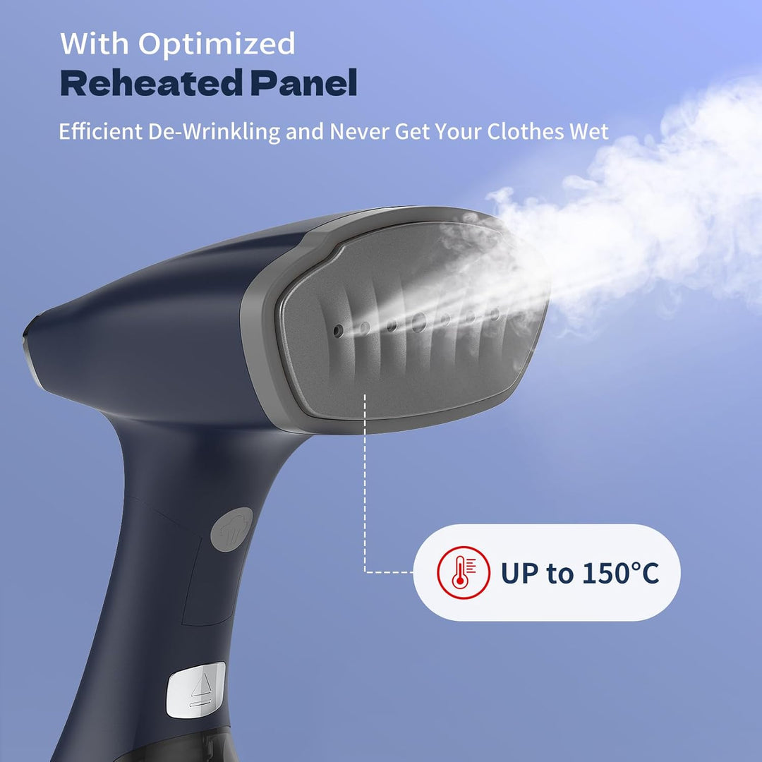 BEAUTURAL Dampfglätter mit 2 Dampfstufen,1800W Dampfleistung von 28 g/min 260ML Wassertank, Abschalt