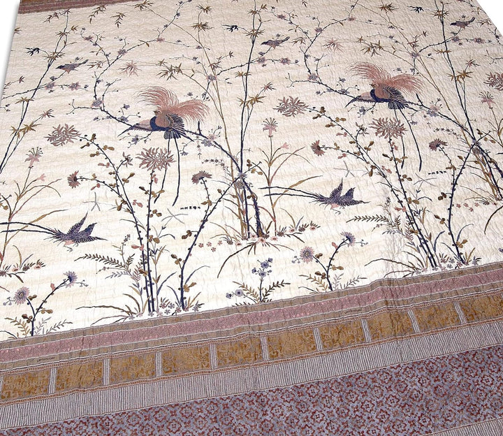 Bassetti Fong Tagesdecke, 100 57 Fäden pro cm² /Füllung: 100% Reiner Baumwolle, Creme, 220x255 cm 22