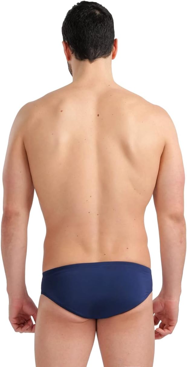 ARENA Herren Men's Swim Briefs Marbled Badehosen Slip (1er Pack) 4 Navy-red Multi, 4 Navy-red Multi
